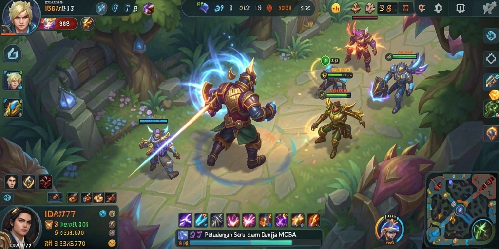 Tampilan dinamis dalam gameplay IDA777, penuh strategi dan aksi.