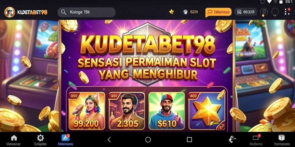 Screenshot gameplay KUDETABET98 menampilkan putaran Slot yang menegangkan.