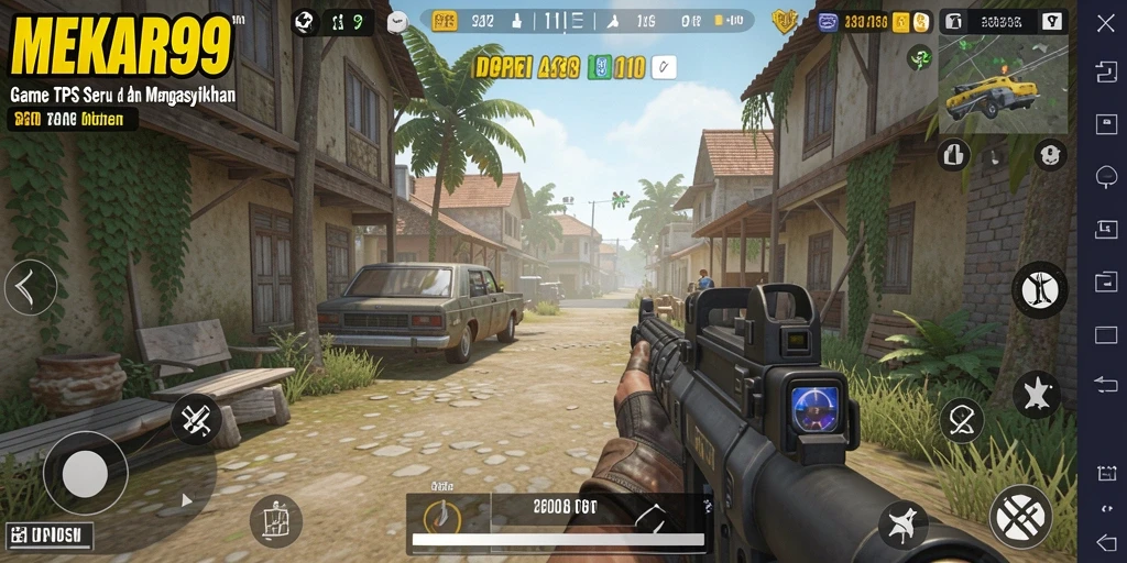 Tampilan gameplay menarik dari MEKAR99 yang penuh aksi.