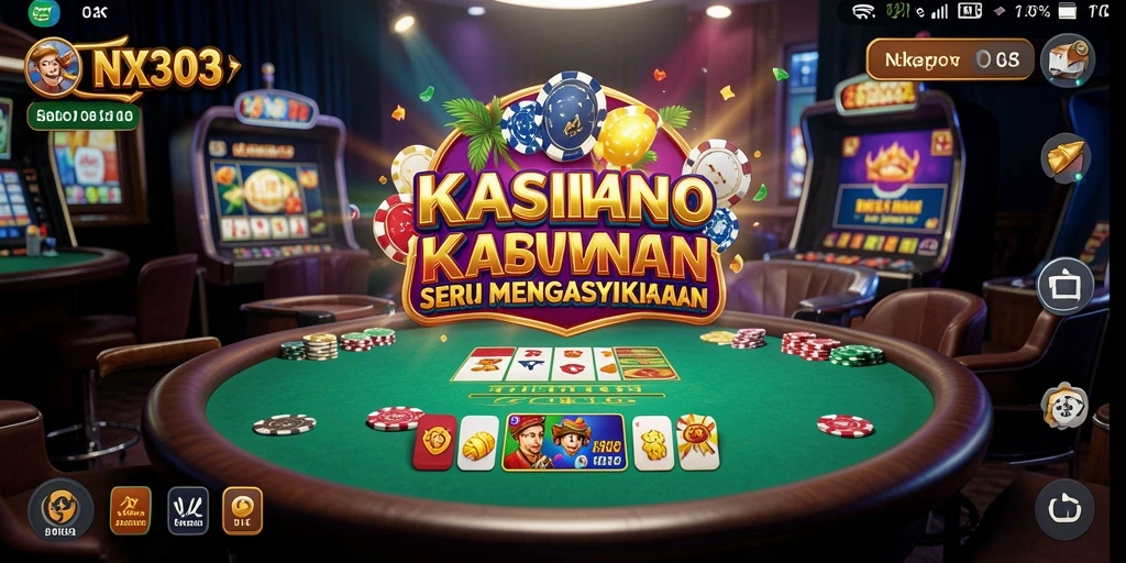 Screenshot permainan NX303 dengan aksi Kasino yang seru.