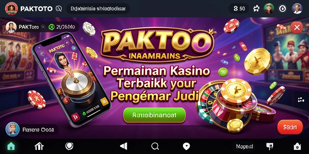 Tangkapan layar PAKTOTO menunjukkan gameplay kasino yang menarik dan penuh warna.