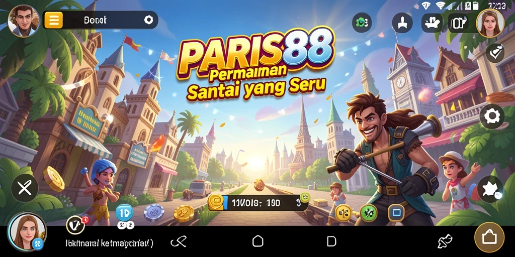 Tampilan gameplay PARIS88 yang seru dan menarik.