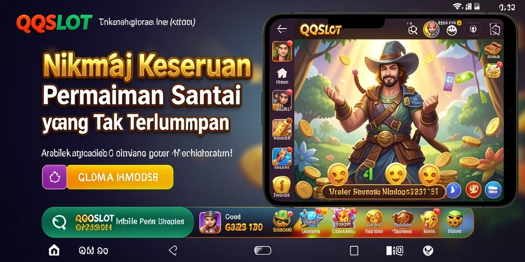 Tampilan gameplay QQSLOT yang menarik dan penuh warna.