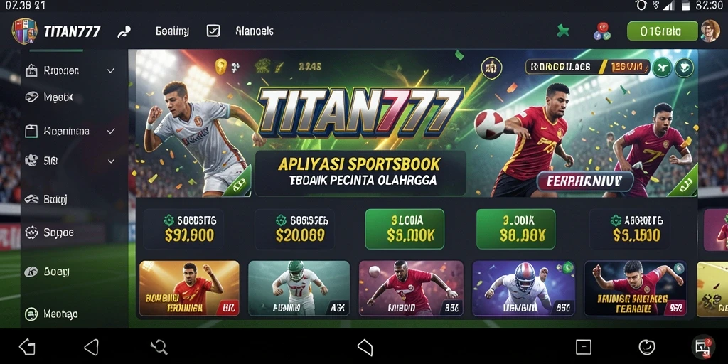 Tampilan gameplay Sportsbook dengan berbagai pilihan taruhan menarik.