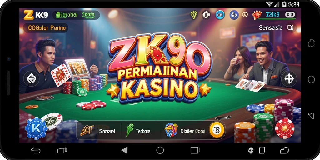 Tampilan menarik dari gameplay ZK9 saat bermain Kasino.